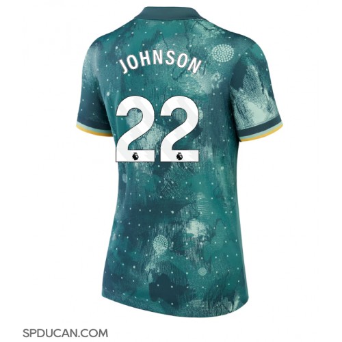 Zenski Nogometni Dres Tottenham Hotspur Brennan Johnson #22 Rezervni 2024-25 Kratak Rukav